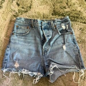 Levi’s denim Ribcage Shorts
